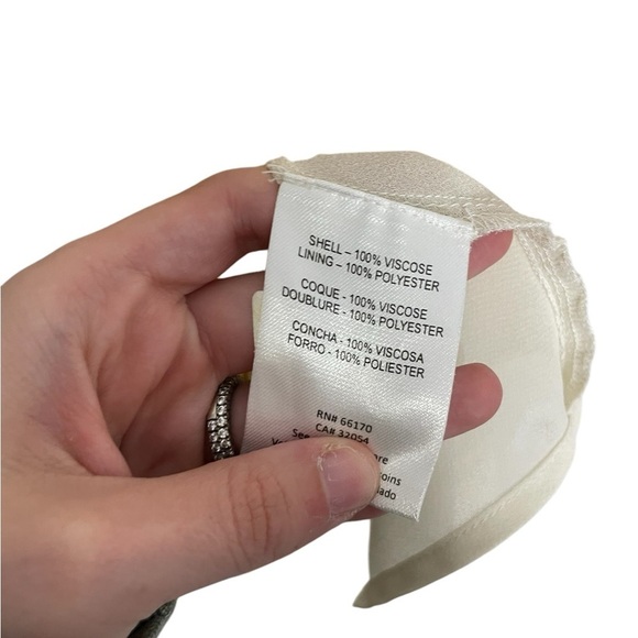 Not So Serious Yellow Ikat V Neck Dress XS - Picture 6 of 6